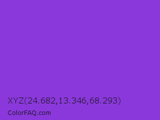 XYZ 24.682,13.346,68.293 Color Image