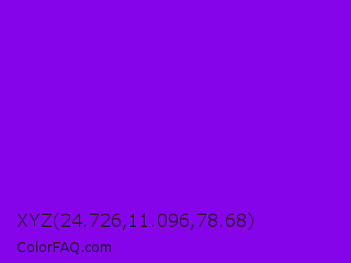 XYZ 24.726,11.096,78.68 Color Image
