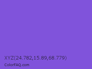 XYZ 24.782,15.89,68.779 Color Image