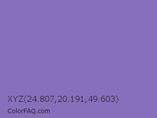 XYZ 24.807,20.191,49.603 Color Image