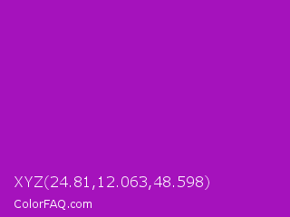 XYZ 24.81,12.063,48.598 Color Image