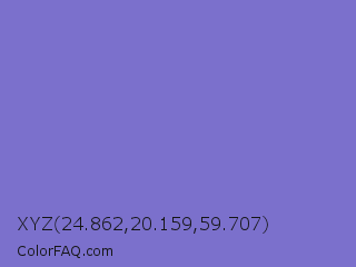 XYZ 24.862,20.159,59.707 Color Image