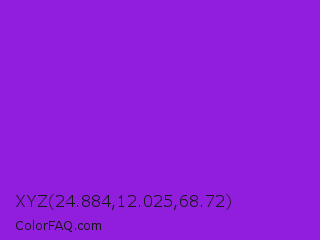 XYZ 24.884,12.025,68.72 Color Image