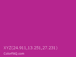 XYZ 24.911,13.251,27.231 Color Image
