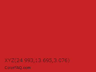 XYZ 24.993,13.695,3.076 Color Image