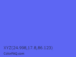 XYZ 24.998,17.8,86.123 Color Image