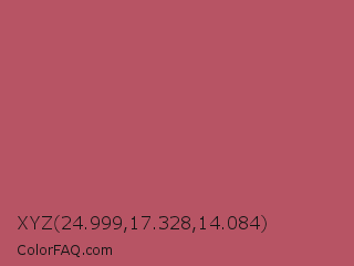 XYZ 24.999,17.328,14.084 Color Image