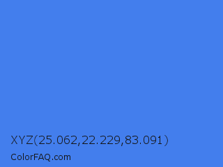 XYZ 25.062,22.229,83.091 Color Image