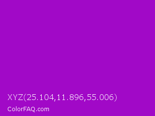 XYZ 25.104,11.896,55.006 Color Image