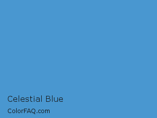 XYZ 25.199,28.104,63.771 Celestial Blue Color Image