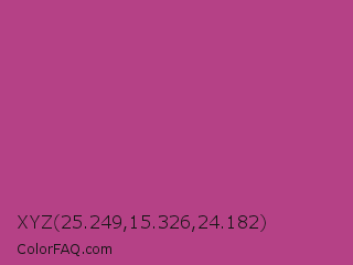 XYZ 25.249,15.326,24.182 Color Image