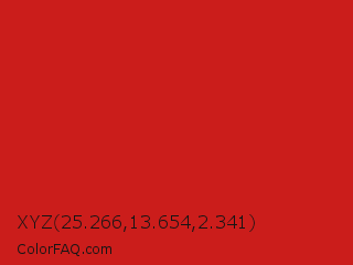 XYZ 25.266,13.654,2.341 Color Image