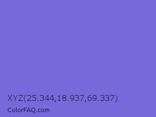 XYZ 25.344,18.937,69.337 Color Image
