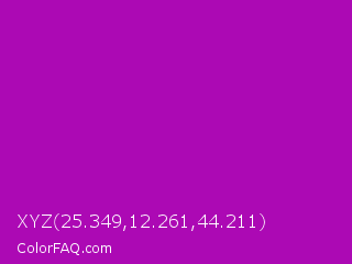 XYZ 25.349,12.261,44.211 Color Image