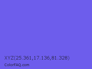 XYZ 25.361,17.136,81.328 Color Image