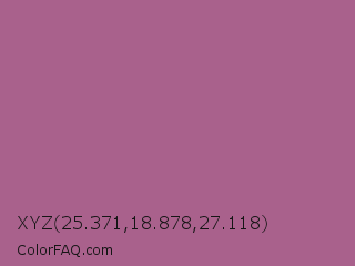 XYZ 25.371,18.878,27.118 Color Image