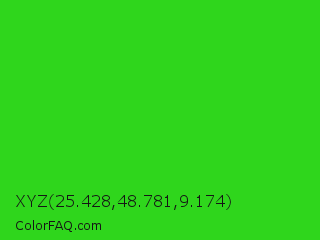 XYZ 25.428,48.781,9.174 Color Image