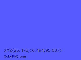 XYZ 25.476,16.494,95.607 Color Image