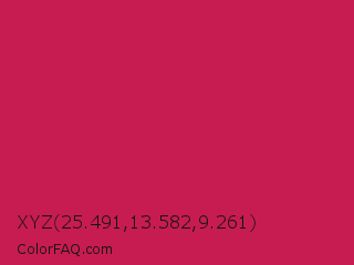 XYZ 25.491,13.582,9.261 Color Image
