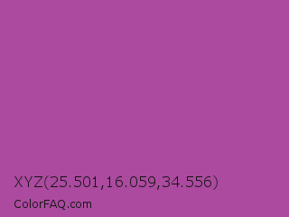 XYZ 25.501,16.059,34.556 Color Image