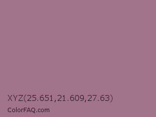 XYZ 25.651,21.609,27.63 Color Image