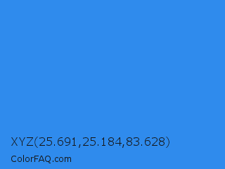 XYZ 25.691,25.184,83.628 Color Image