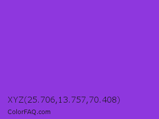 XYZ 25.706,13.757,70.408 Color Image
