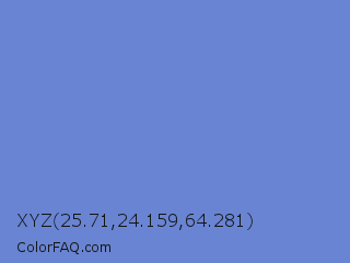 XYZ 25.71,24.159,64.281 Color Image