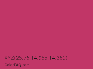 XYZ 25.76,14.955,14.361 Color Image