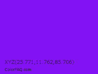 XYZ 25.771,11.762,85.706 Color Image