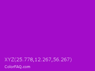 XYZ 25.778,12.267,56.267 Color Image