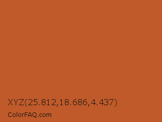 XYZ 25.812,18.686,4.437 Color Image