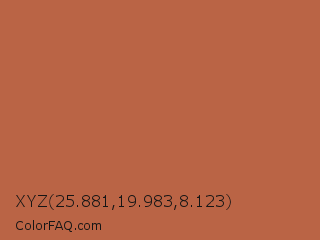 XYZ 25.881,19.983,8.123 Color Image
