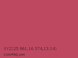 XYZ 25.961,16.574,13.14 Color Image