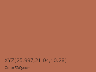 XYZ 25.997,21.04,10.28 Color Image