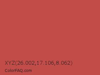 XYZ 26.002,17.106,8.062 Color Image