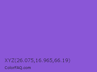 XYZ 26.075,16.965,66.19 Color Image