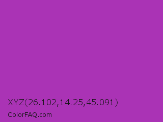 XYZ 26.102,14.25,45.091 Color Image