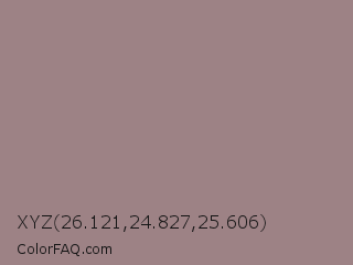 XYZ 26.121,24.827,25.606 Color Image