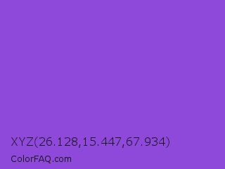 XYZ 26.128,15.447,67.934 Color Image