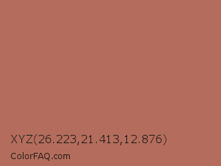 XYZ 26.223,21.413,12.876 Color Image
