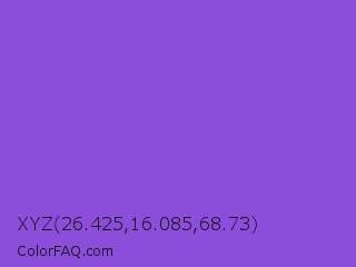 XYZ 26.425,16.085,68.73 Color Image