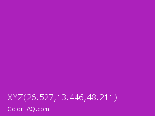 XYZ 26.527,13.446,48.211 Color Image