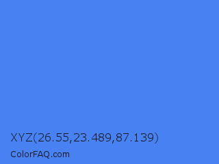 XYZ 26.55,23.489,87.139 Color Image