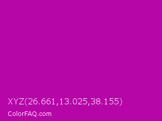 XYZ 26.661,13.025,38.155 Color Image