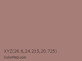 XYZ 26.6,24.215,20.725 Color Image