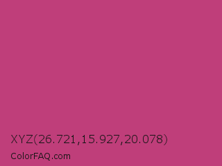 XYZ 26.721,15.927,20.078 Color Image