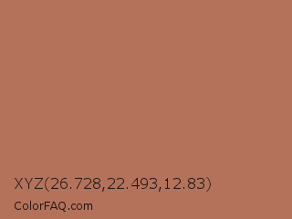 XYZ 26.728,22.493,12.83 Color Image