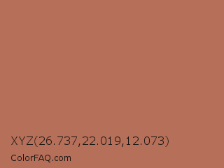 XYZ 26.737,22.019,12.073 Color Image