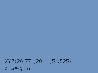 XYZ 26.771,28.41,54.525 Color Image